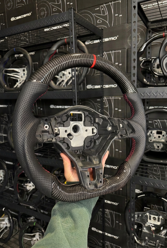 Carismo Steering Wheel For Volkswagen Golf (MK6) - Sport - Gloss Carbon - Perforated Leather