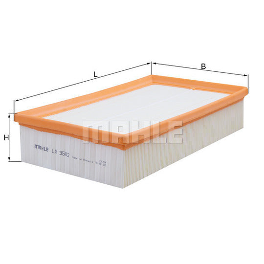 LX3502 MAHLE AIR FILTER OE# 5Q0129620D AUDI VW 2.0L 2019-2026