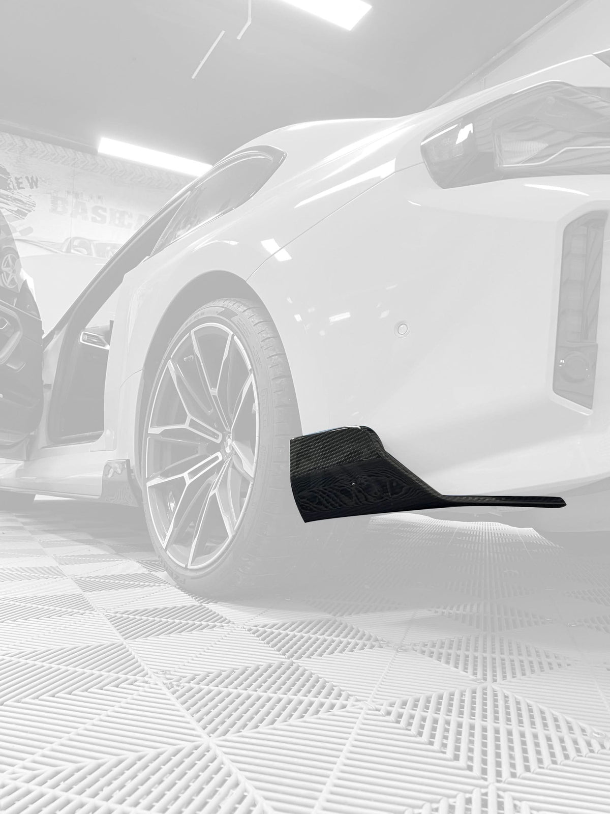 BMW 2 Series G87 M2 carbon fiber rear splitters by K2 Industries, showcasing sleek, aerodynamic design for 2023+ model.