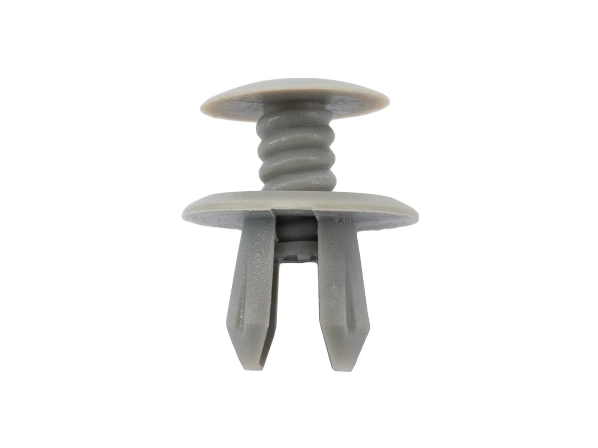 Set of five GoWesty Eurovan panel clips with exposed heads, used as hardware fasteners for vehicle panel installation.