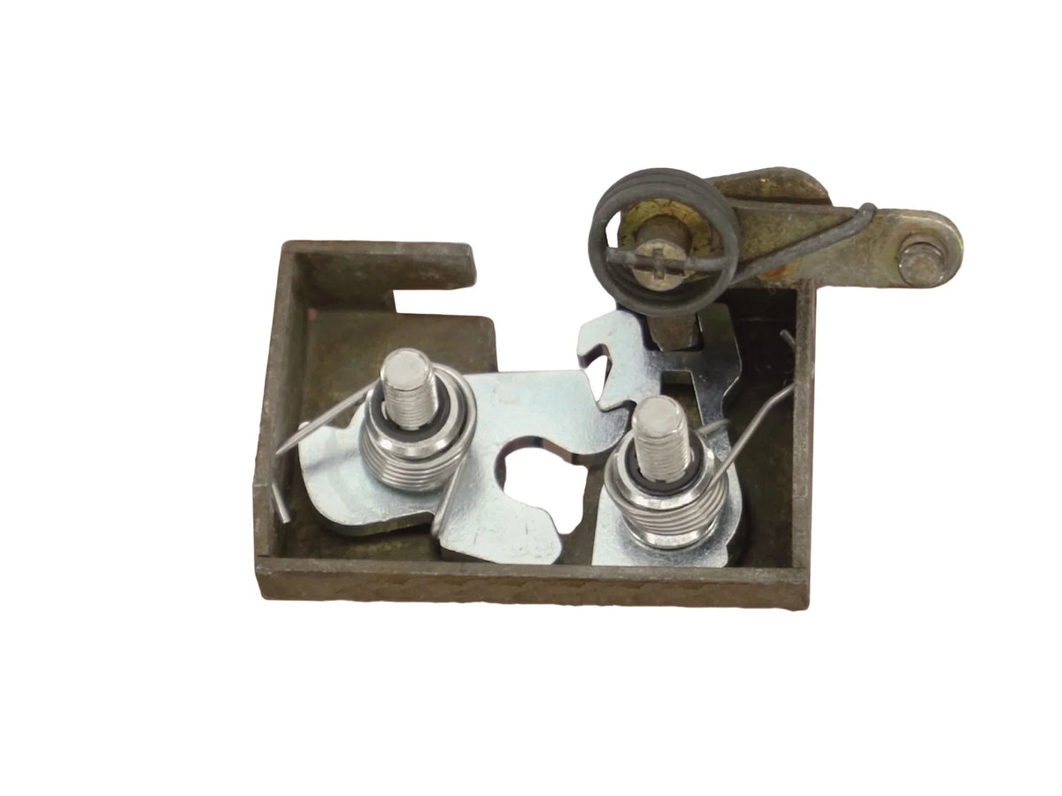 GoWesty sliding door latch full rebuild bundle showing assembled latch components on a clean surface.