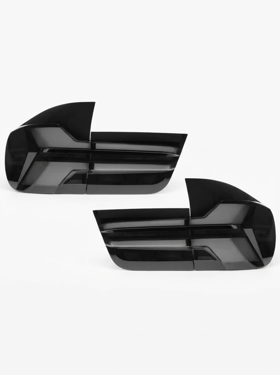 BMW X5 E70 tail light assembly with 35W LED running lights and dynamic turn signal, replaces 63217167055, by K2 Industries.