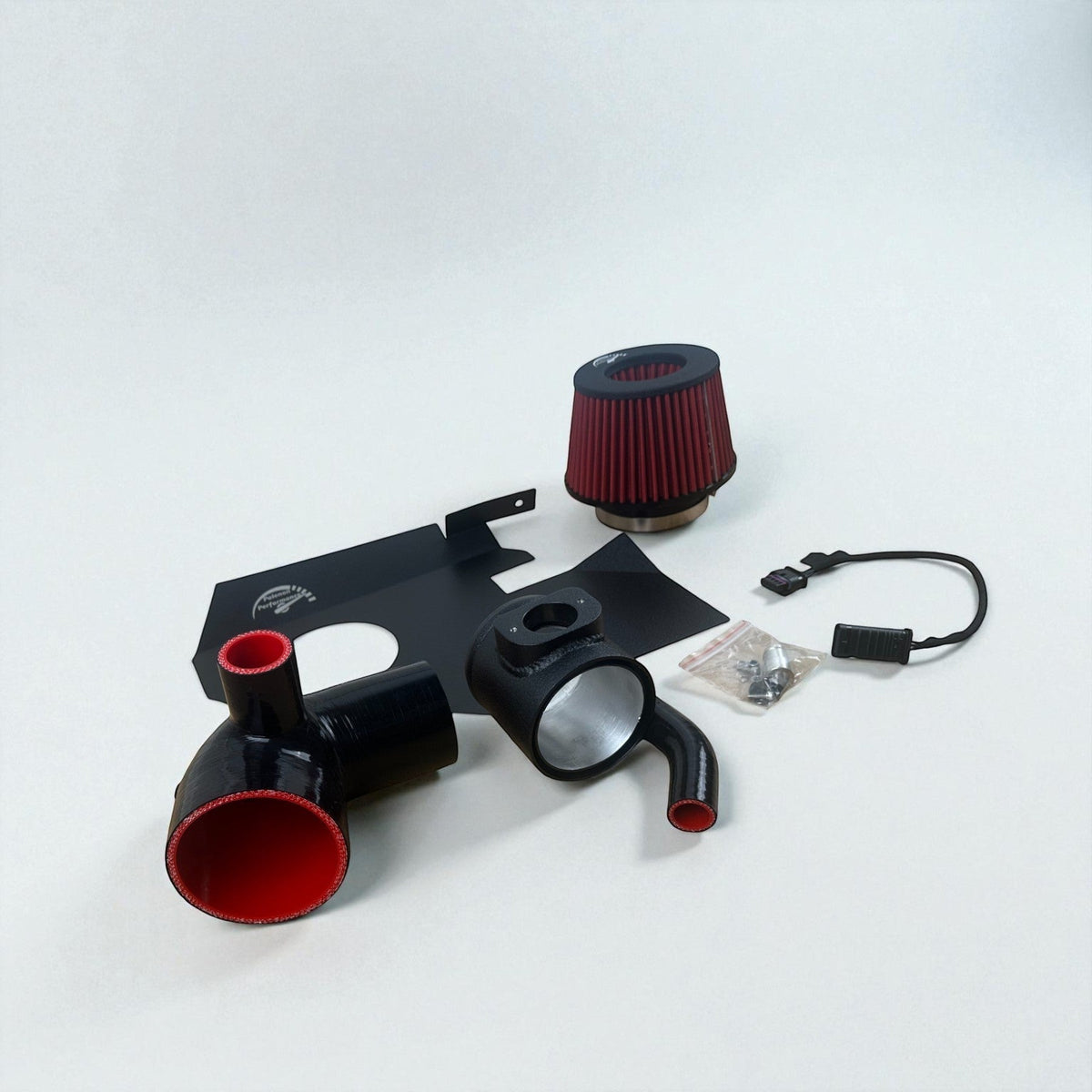 Palenon Performance high flow cold air intake for BMW 535i F10 F11 3.0L N55 engine, showing the sleek intake system.