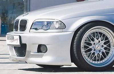 K2 Industries BMW E46 Pre-Facelift Sedan/Touring Front Bumper Type 1 showing sleek design and fitment details.