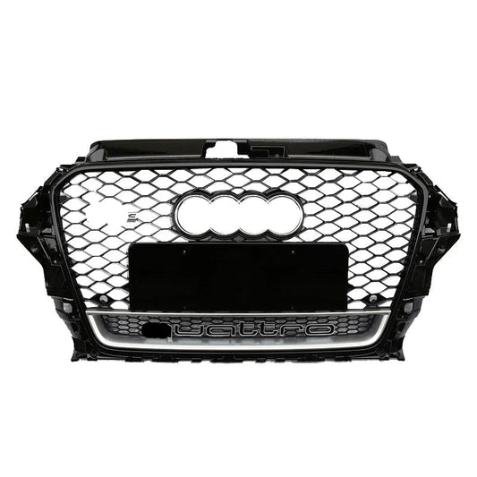 RS3 Style Grille fits Audi A3 S3 8V 2013-2016 RS3 Quattro Hex Mesh