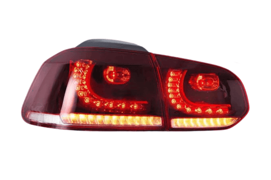 VW Golf 6th Gen Mk6 Hatchback LED Tail Lights (2008 - 2014) - AudiGear.com - Tail Lights