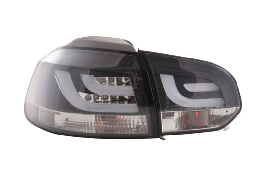 VW Golf Mk6 GTI LED Bar Black Tail Lights V1 (2008-2014) - AudiGear.com - Tail Lights