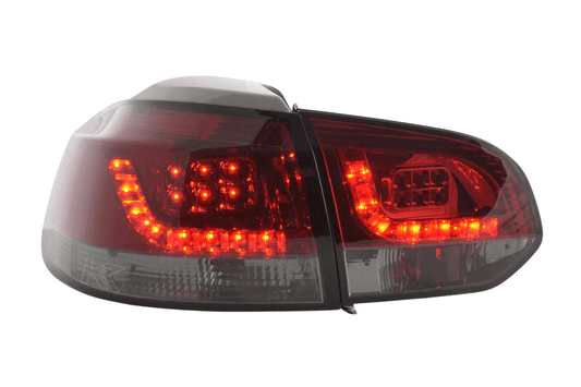 VW Golf Mk6 GTI LED Red Smoked Tail Lights V2 (2008-2014) - AudiGear.com - Tail Lights