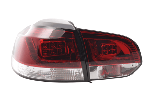 VW Golf Mk6 GTI LED Red Tail Lights V2 (2008-2014) - AudiGear.com - Tail Lights