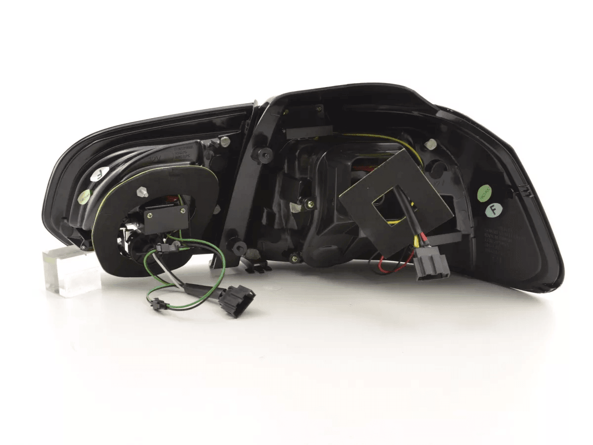 VW Golf Mk6 GTI LED red tail lights and V2 LED indicators by K2 Industries for 2008-2014 model year, showing the rear of the car.