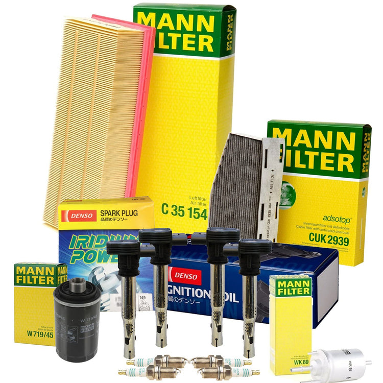 Air Engine Oil Transmission & Cabin Filters by Audi/VW Mann Mahle & Bayern Motor Haus