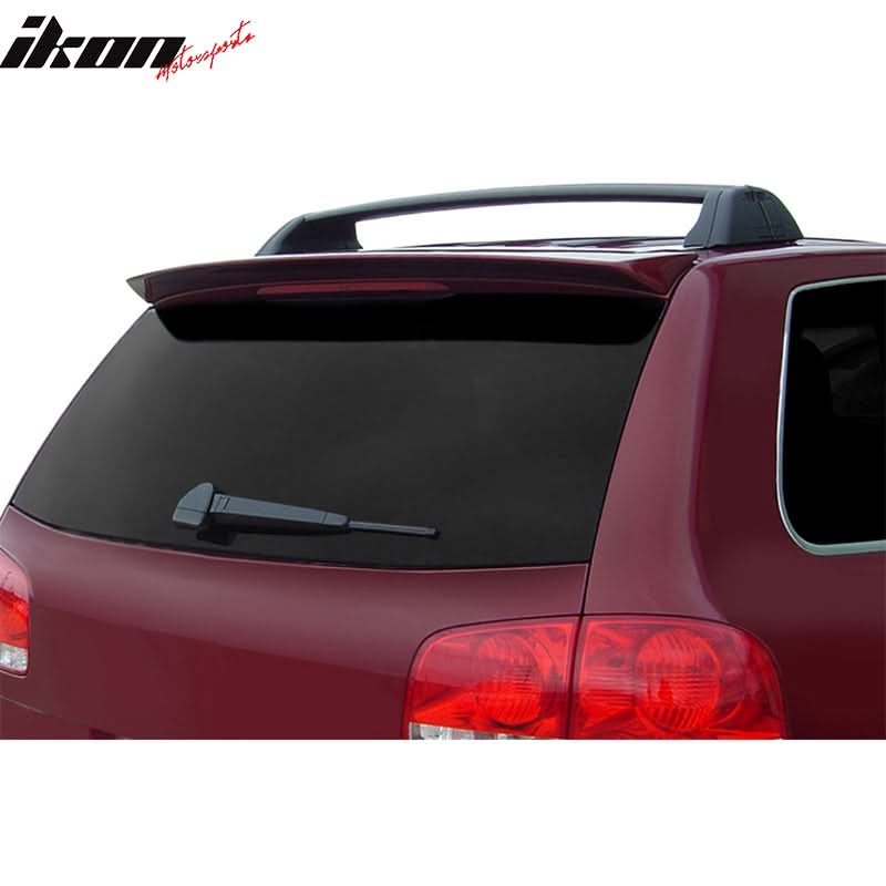 Gray primer roof spoiler for 2004-2010 Volkswagen Touareg by K2 Industries, made of FRP, designed for OE style fit and finish.