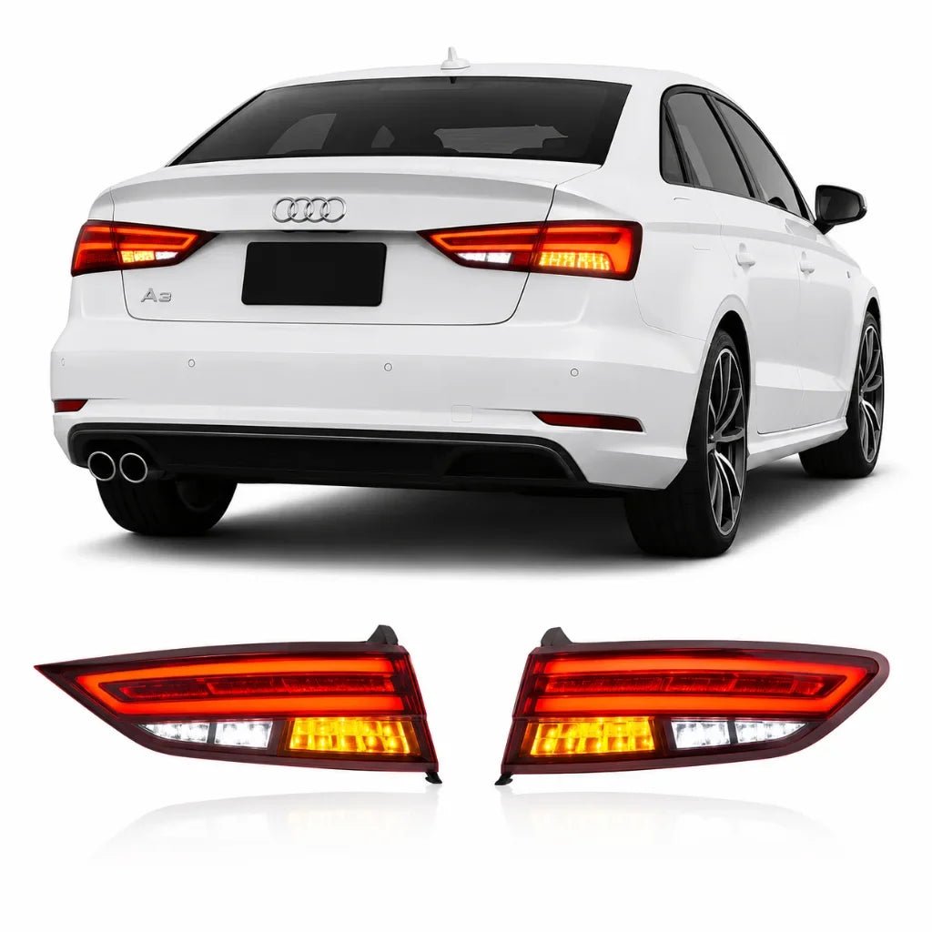 Audi A3 Upgraded LED Tail Lights Rear Lamp Assembly 2013-2019 - AudiGear.com - Taillights