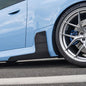 BMW M2 G87 M Type carbon fiber side skirt extensions by Palenon Performance, showing sleek aerodynamic design and textured carbon fiber finish.