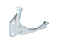 GoWesty Syncro muffler saddle for exhaust system, shown in black with mounting hardware attached.