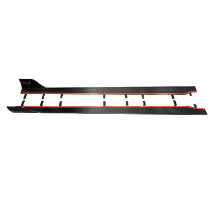 BMW 2 Series G87 M2 carbon fiber A style side skirts by K2 Industries, showing sleek, aerodynamic design on a 2023 model.