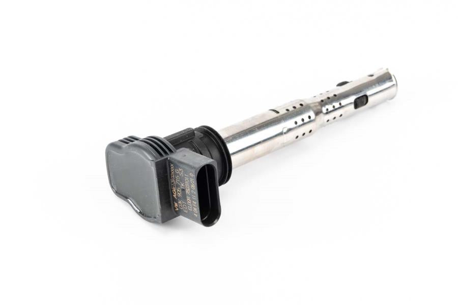 Genuine OEM direct ignition coil for Audi and VW 2.0L engine, model 07K905715G, compatible with 2005-2018 vehicles.