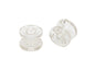 Pair of GoWesty Winnebago curtain/spool window covers, featuring durable shade spools for RV window privacy and light control.