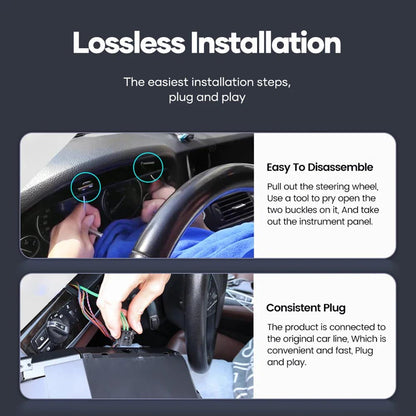 Audi B8 digital LCD instrument cluster for A4, A5, Q5, S4, S5 models by Carlinklife® showing the dashboard gauge display.