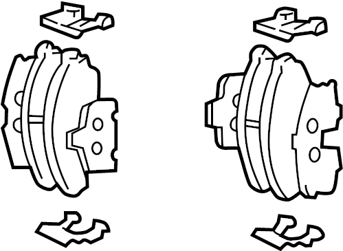 80A698451K GENUINE OEM BRAKE PADS REAR AUDI VW 2021-2025