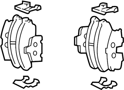 80A698451K GENUINE OEM BRAKE PADS REAR AUDI VW 2021-2025