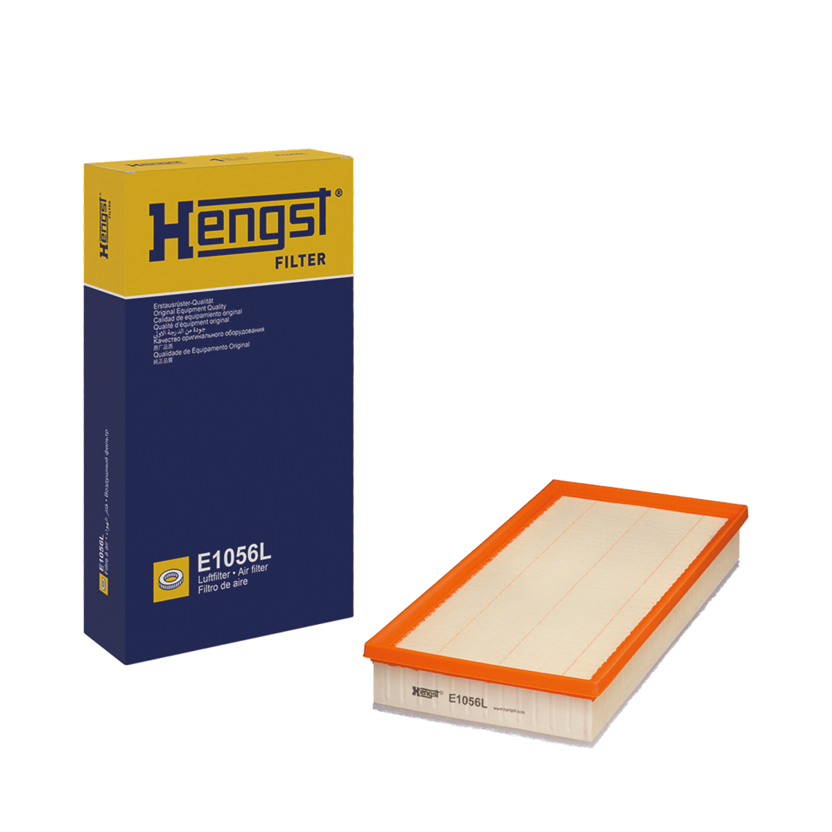 E1056L HENGST AIR FILTER OE 7L0129620A MAHLE AUDI VW PORSCHE 3.0 3.0TDI 2003-2017 - AudiGear.com - Engine
