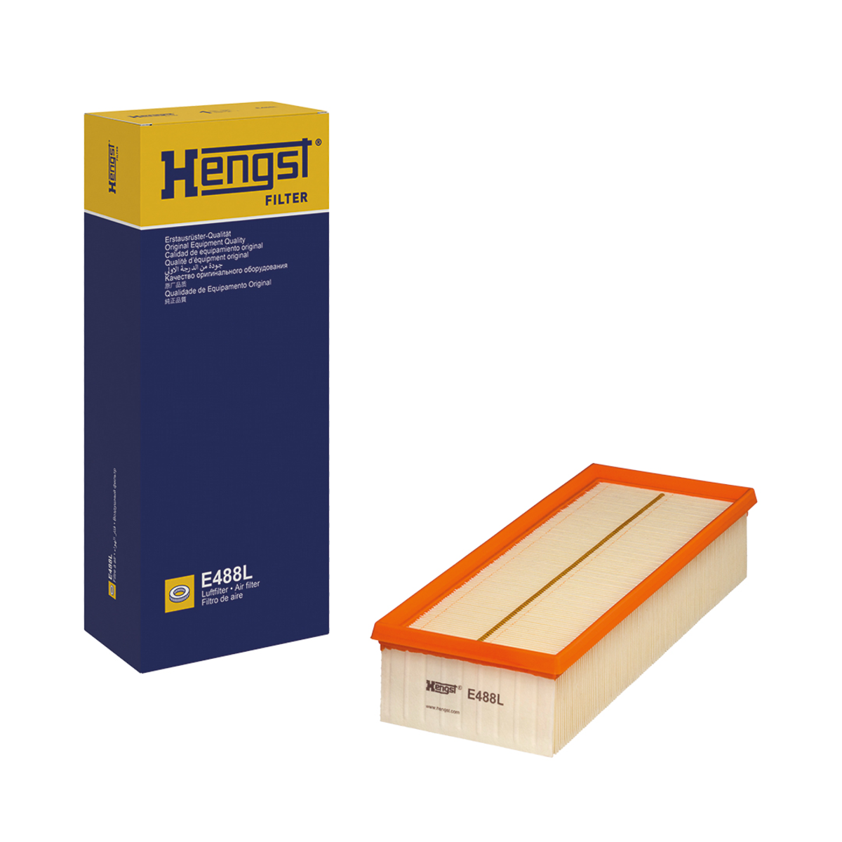 E488L HENGST AIR FILTER OE# 1K0129620C AUDI VW 2.0L EA888 2005-2022