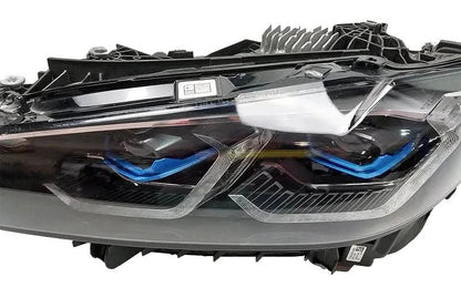 BMW 3/4 Series G80 M3 G82 M4 modern style LED headlights by K2 Industries, showing sleek design and bright illumination.