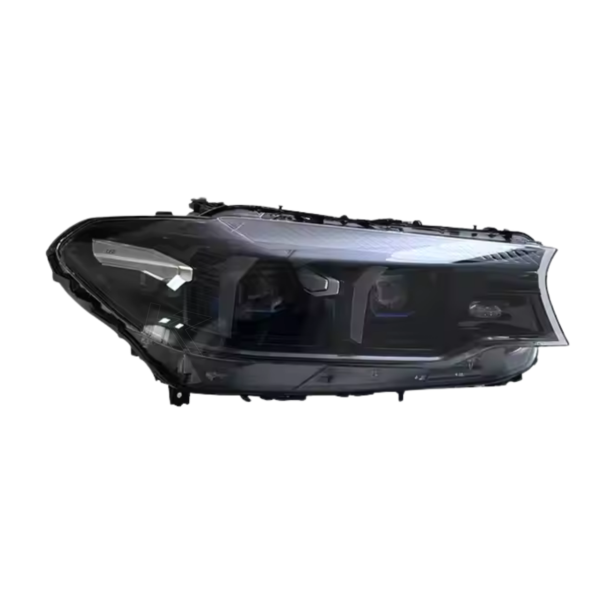 BMW 5 Series G30 G38 M5 Style Laser LED Headlights by K2 Industries, showing sleek, modern headlight design with LED and laser elements.