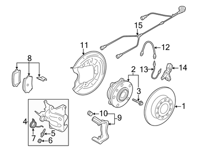 5K0498621 GENUINE OEM AUDI VW BEARING 2005-2022