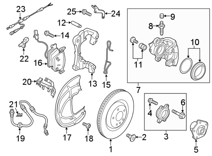 8W0615301T GENUINE OEM BRAKE ROTOR FRONT AUDI VW 2017-2025