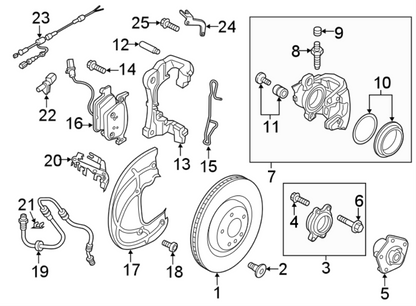 8W0615301T GENUINE OEM BRAKE ROTOR FRONT AUDI VW 2017-2025