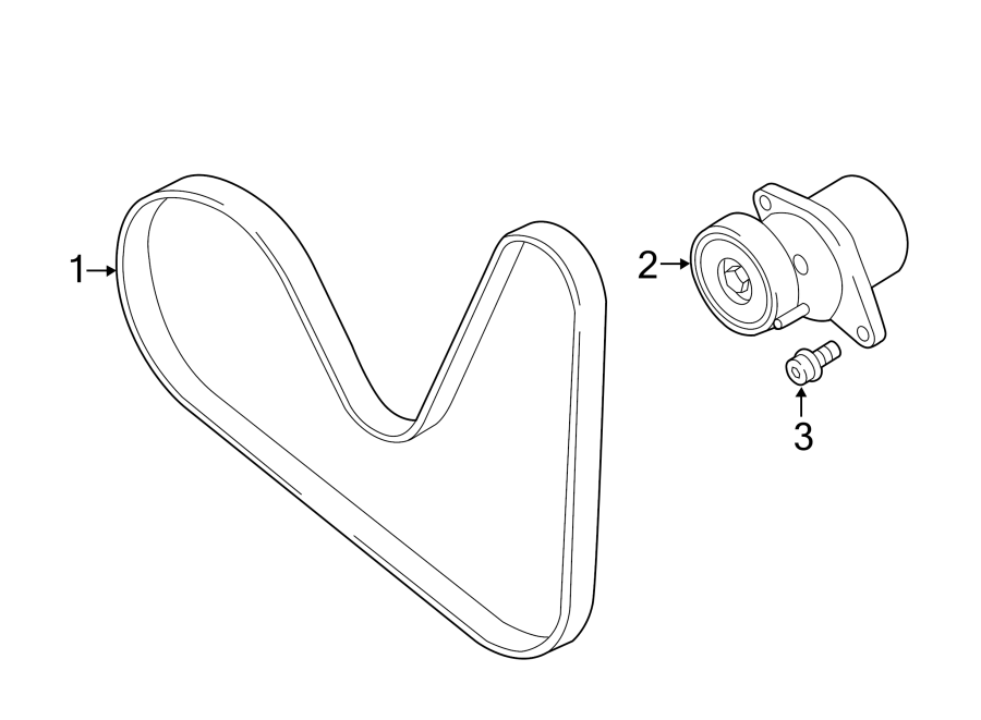 06J260849F GENUINE OEM AUDI VW Drive Belt 2013-2018