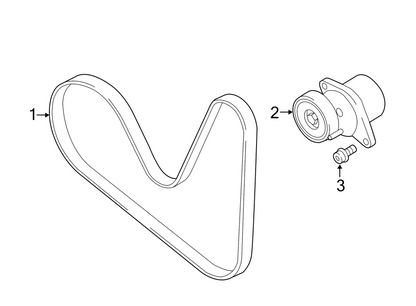 06J260849F GENUINE OEM AUDI VW Drive Belt 2013-2018