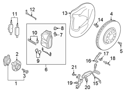 8W0407625G GENUINE OEM AUDI VW BEARING 2018-2026