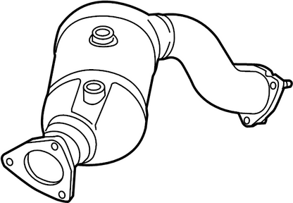 Bayern Automotive 3.0L diesel exhaust catalytic converter for Audi EA837 left side, fits 2012-2018 models, part 4G0254202MX.