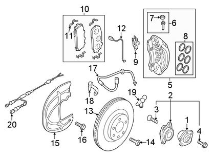 4M0615301AS GENUINE OEM BRAKE ROTOR FRONT AUDI VW 2017-2026
