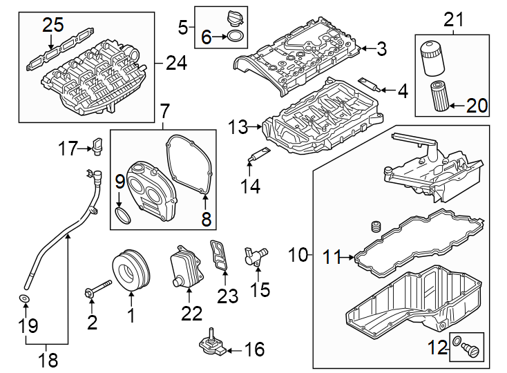 2.0L 06Q103483C GENUINE OEM VW AUDI EA888 Gen 4 UPPER TIMING COVER SEAL MHEV 2021-2026