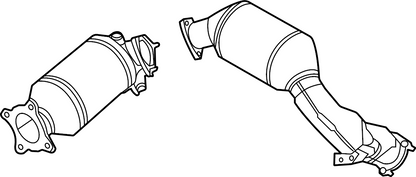 DAS MOTOR HAUS OEM Replacement Catalytic Converters and Oxygen Sensors for Audi VW