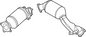 DAS MOTOR HAUS OEM Replacement Catalytic Converters and Oxygen Sensors for Audi VW