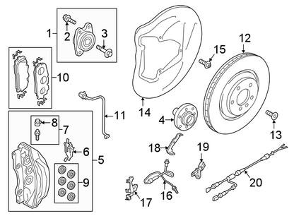4M0615301AN GENUINE OEM BRAKE ROTOR FRONT AUDI VW 2018-2026