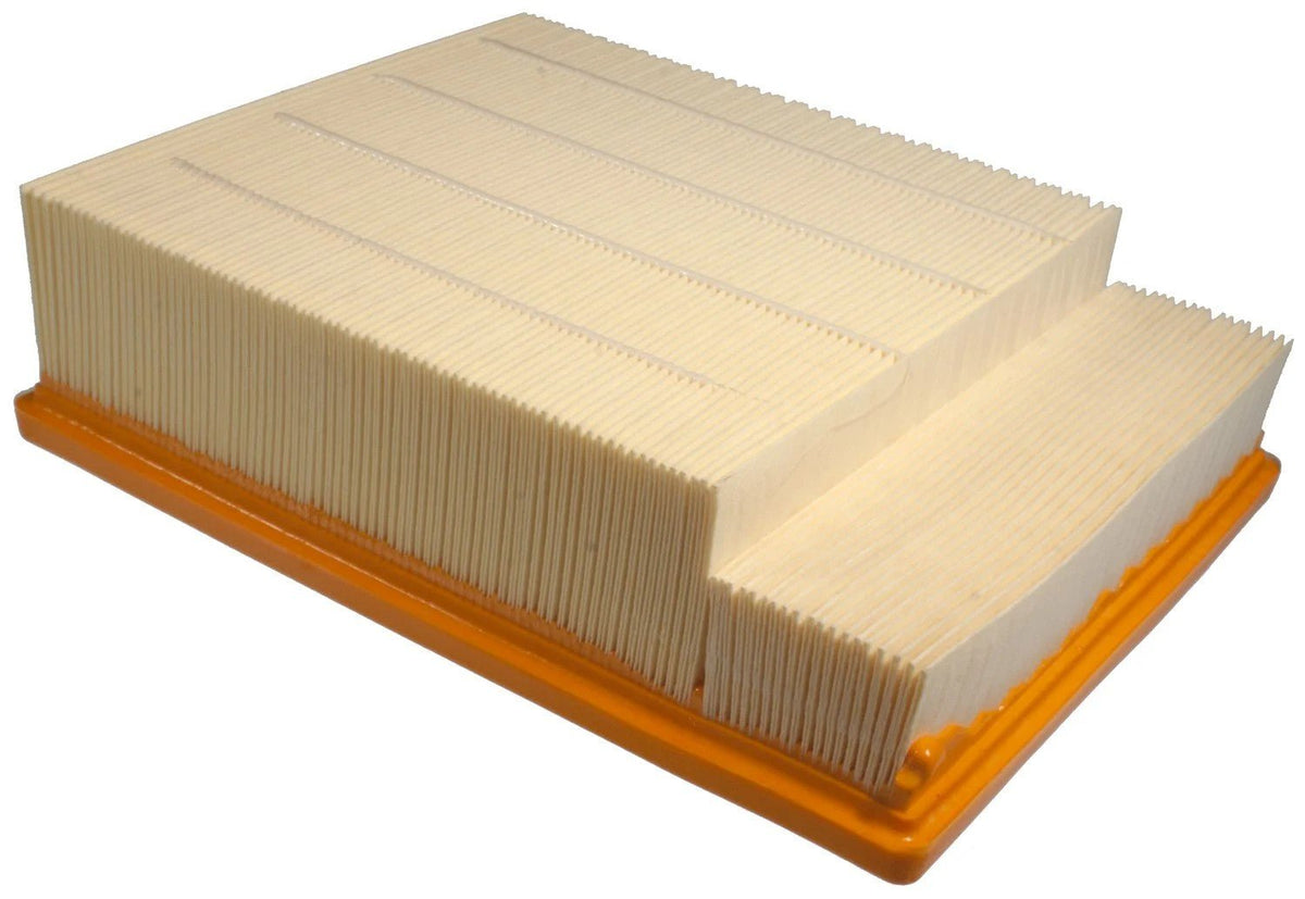 Genuine OEM air filter for Audi 4.2 V8 RS4 S4 engine, 2004-2009, University VW Audi brand, showing the filter element and packaging.