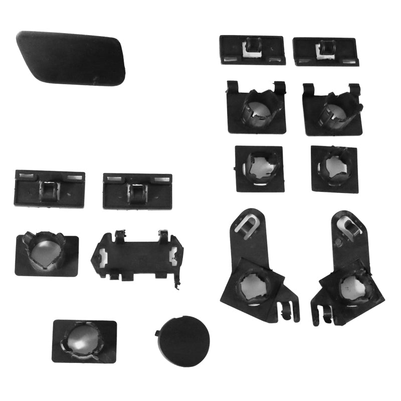 Unpainted 2004-2010 BMW E60 5 Series M4 style front bumper cover by K2 Industries, made of durable PP material.
