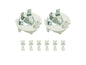 GoWesty turn signal bulb socket and terminal kit with wiring for vehicle turn signal assembly, detailed view of components.