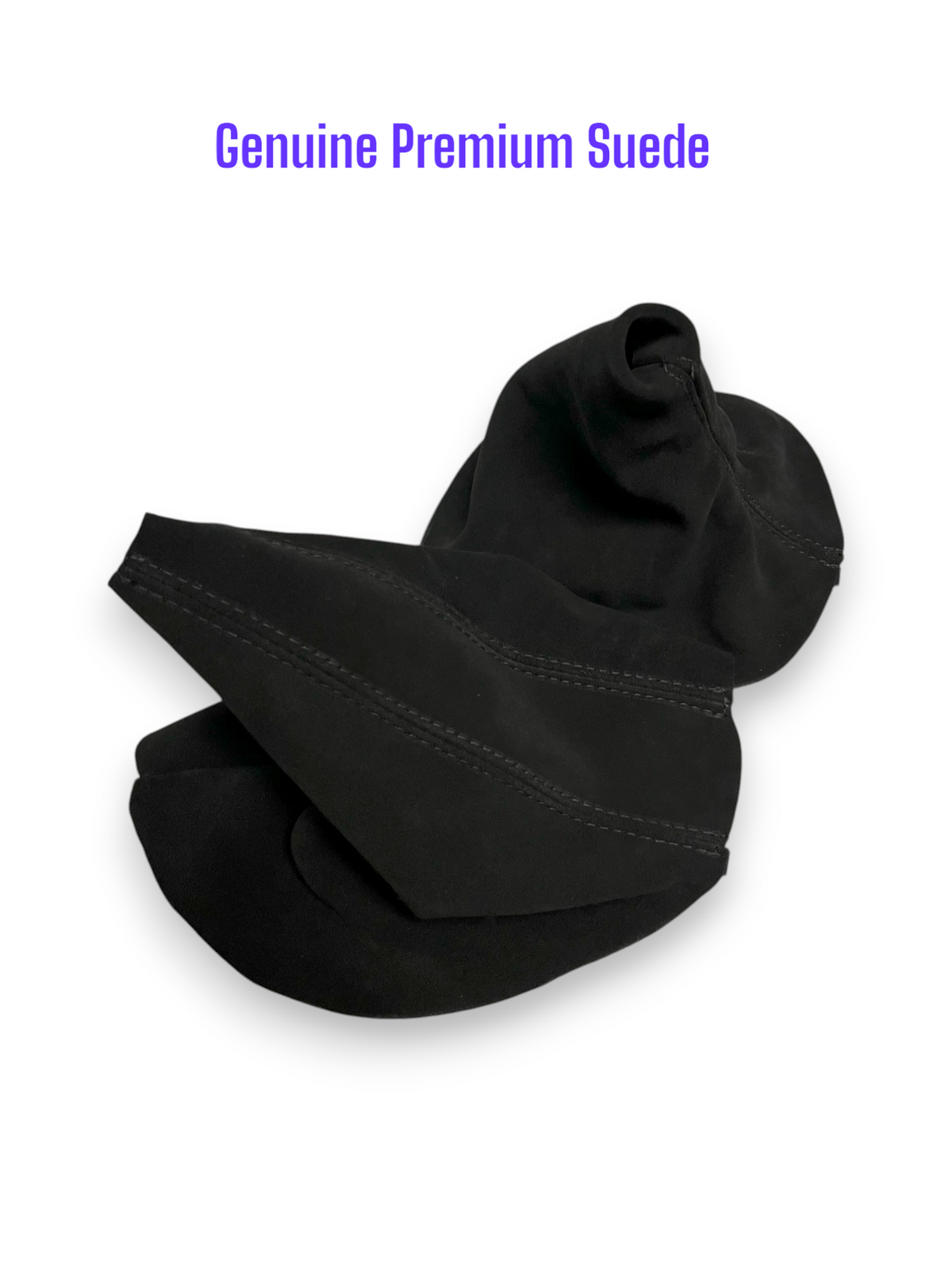 Genuine BMW E36 3 Series suede shift and parking brake boot cover for manual transmission, crafted by JTS Custom Upholstery.
