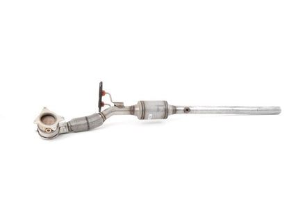 Bayern Automotive exhaust for VW EA888 2.0L GEN 2 engine, 2008-2016, showing the metal exhaust pipe and mounting points.