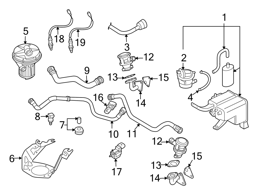 Diagram of Guangzhou Genaisi auto parts 1K0998262C oxygen sensor for 3.6L and 4.2L Audi VW models 2005-2018