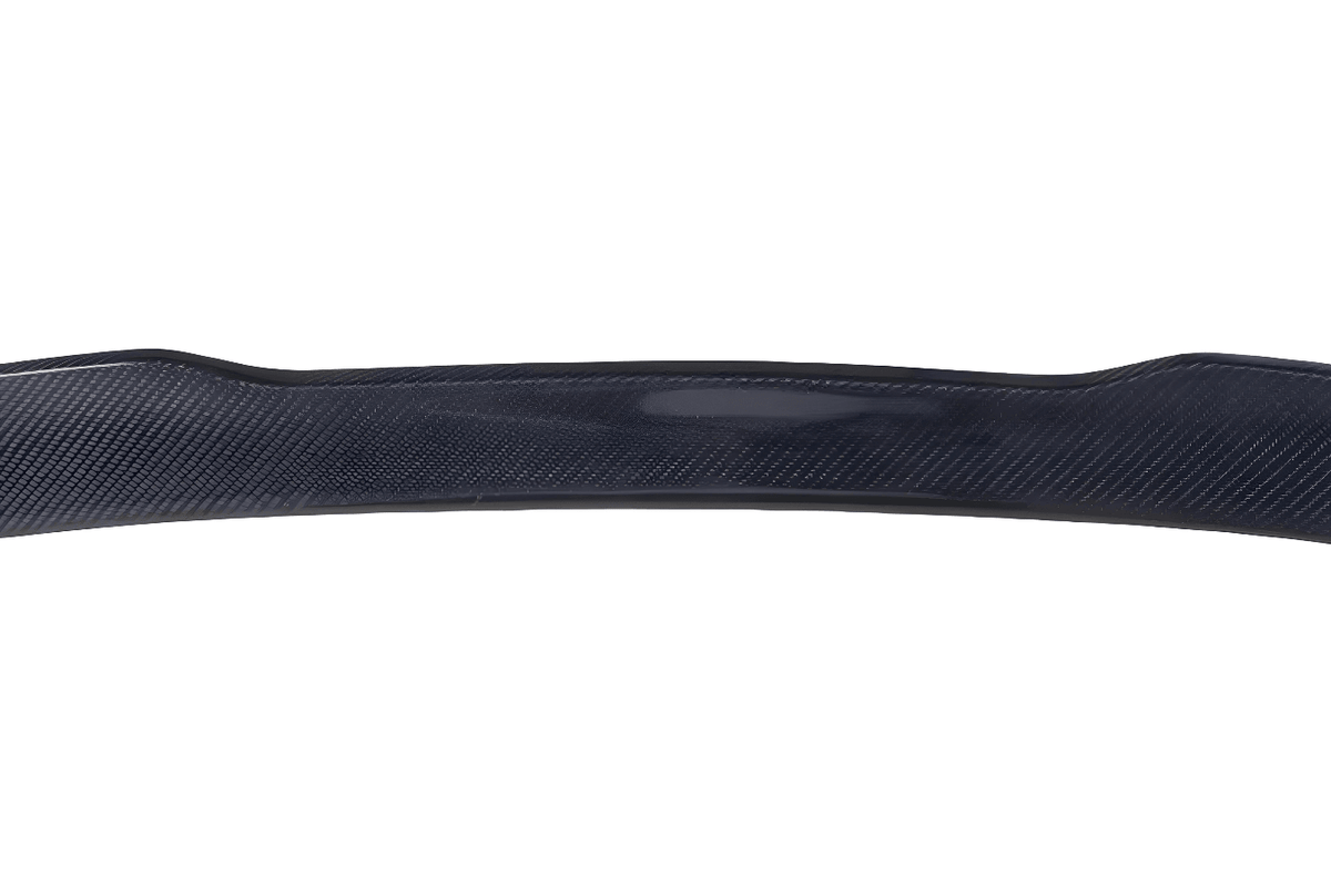 BMW 3 Series G20 G28 G80 M3 carbon fiber trunk spoiler by K2 Industries, showing sleek aerodynamic design and glossy finish.
