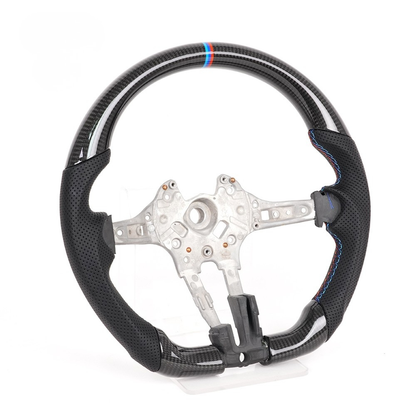 Vekto real carbon fiber M Sport steering wheel for BMW F-Series 1, 2, 3, 4, X1, X2, X3, X4, X5, and X6 models.