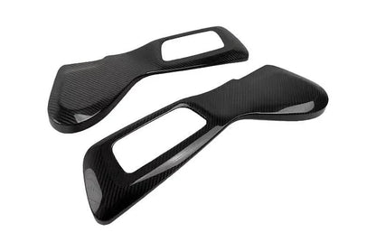 BMW 3 Series G80 M3 G82 M4 carbon fiber interior side seat trim frame panel cover by K2 Industries, sleek and lightweight design